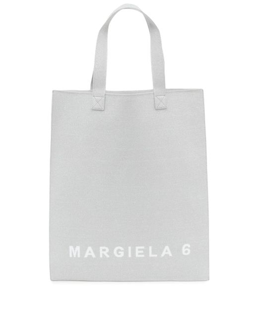 Mm6 Maison Margiela logo-print tote bag