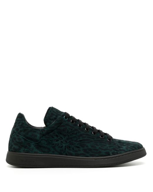 Mulberry leopard-print lace-up sneakers
