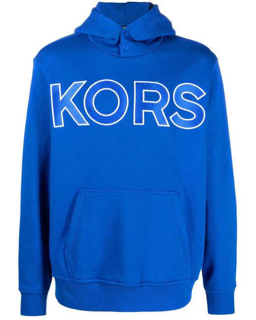 Michael Kors logo-embossed cotton hoodie