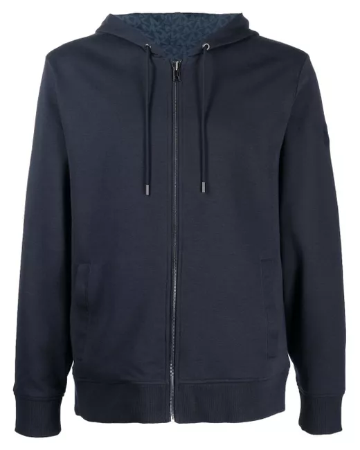 Michael Kors monogram-print reversible zip-up hoodie