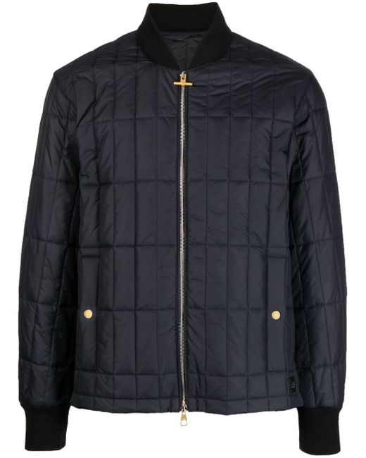 Dunhill quilted-finish padded jacket