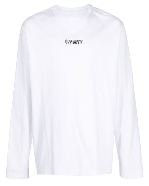 Off Duty logo-print long-sleeve T-shirt