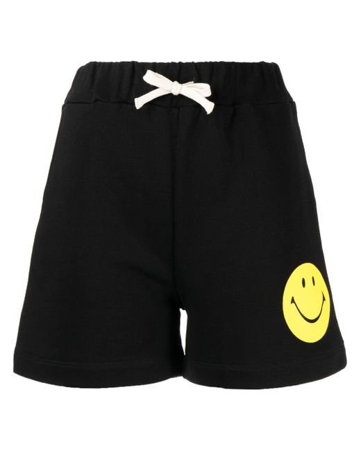Joshua Sanders smiley-face print cotton shorts