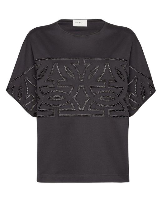 Ferragamo cut-out detail short-sleeve T-shirt