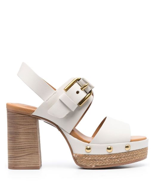 See by Chloé platform block-heel 110mm sandals