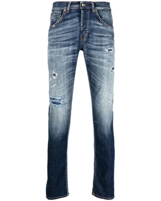 Dondup washed slim-cut jeans