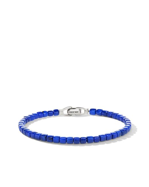 David Yurman sterling Spiritual lapis lazuli bracelet