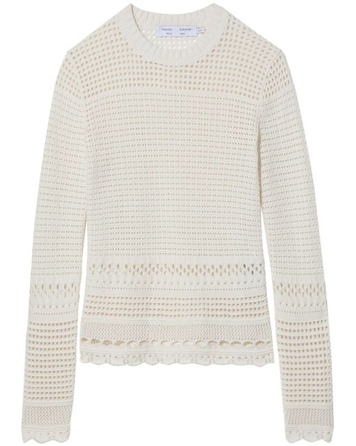 Proenza Schouler White Label pointelle-knit long-sleeved top