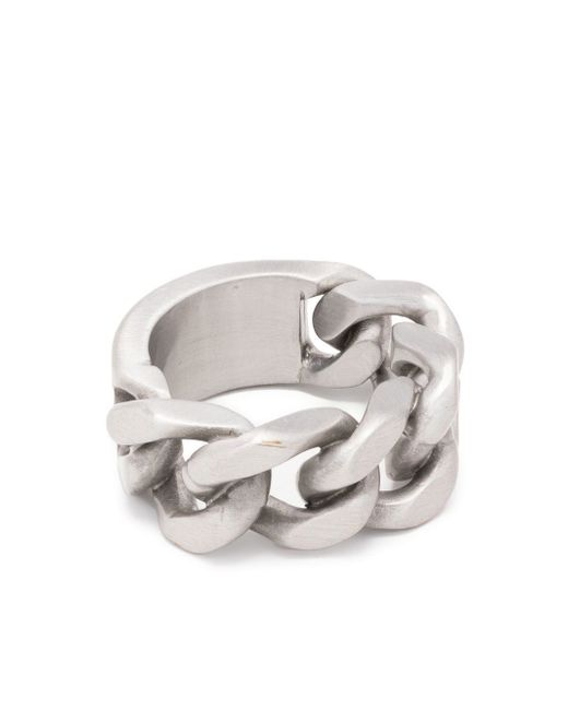 Karl Lagerfeld cable-link chain ring