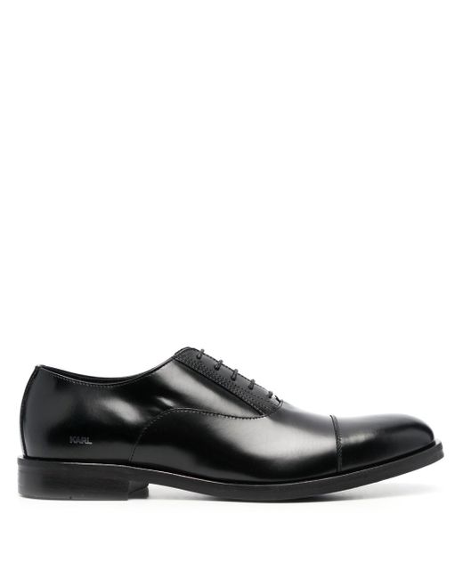 Karl Lagerfeld leather lace-up Oxford shoes