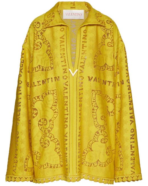 Valentino logo long-sleeve dress