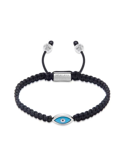 Nialaya Jewelry evil eye-charm braided bracelet