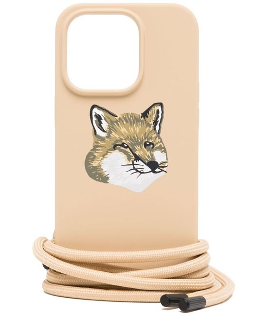Maison Kitsuné fox-print Iphone 14 pro case