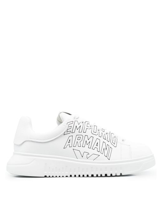 Emporio Armani logo-print low-top sneakers