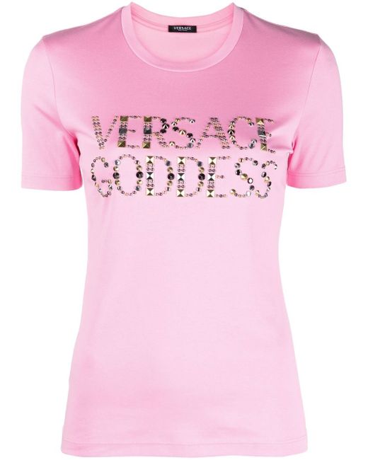 Versace logo-embellished T-shirt