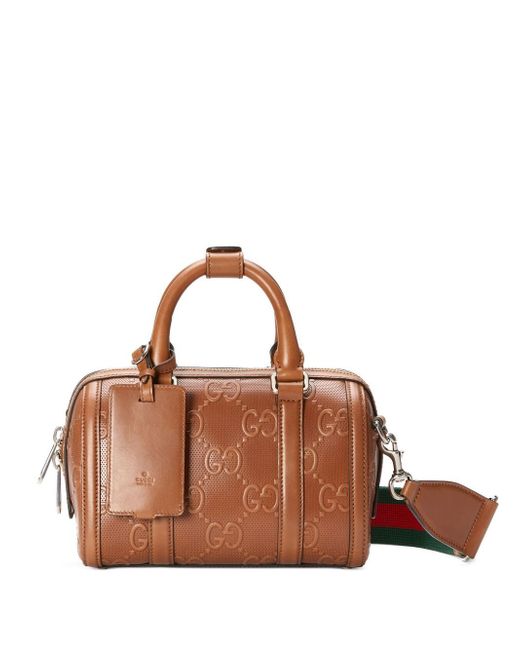 Gucci GG-embossed duffle bag