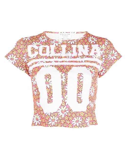 Collina Strada logo-print short-sleeve T-shirt