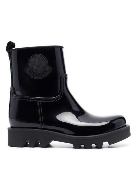 Moncler high-shine finish ankle boots