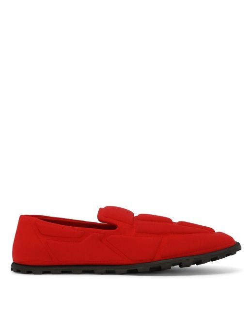 Dolce & Gabbana panelled almond-toe slippers