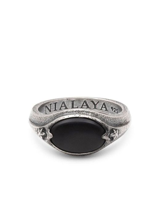 Nialaya Jewelry Oval Signet ring