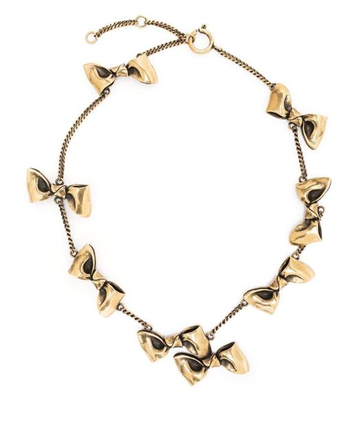 Acne Studios bow-detail chain-link necklace