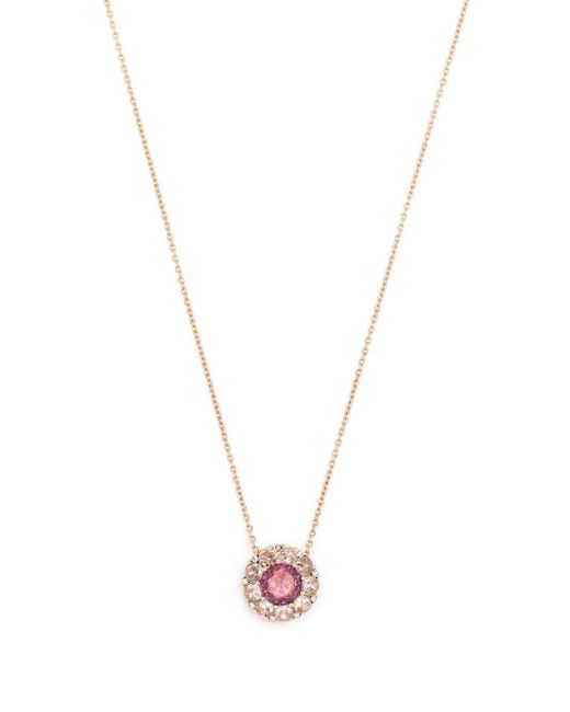 Selim Mouzannar 18kt rose sapphire and diamond necklace