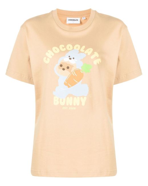 Chocoolate cotton graphic-print T-shirt