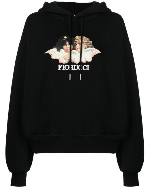 Fiorucci logo-print long-sleeve hoodie