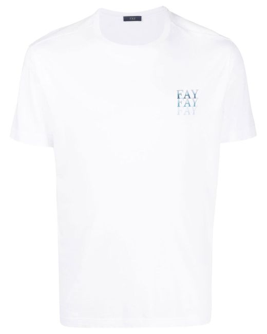 Fay logo-print short-sleeve T-shirt