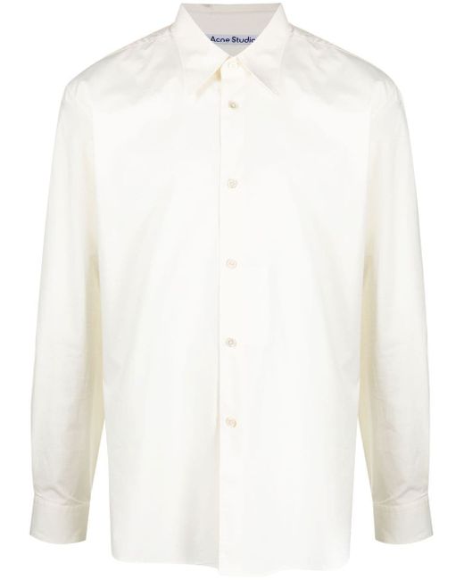 Acne Studios point-collar stretch-cotton shirt