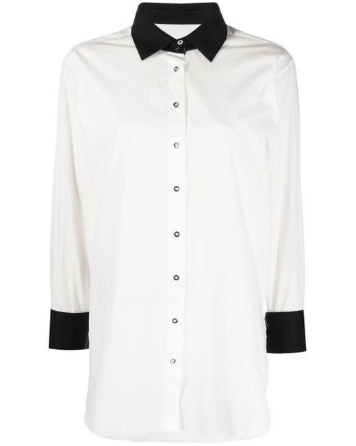 Marques'Almeida two-tone organic cotton shirt