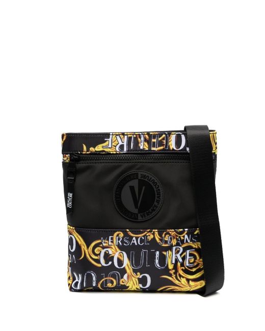 Versace Jeans Couture baroque pattern-print shoulder bag