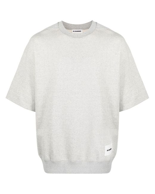 Jil Sander short-sleeve cotton sweatshirt
