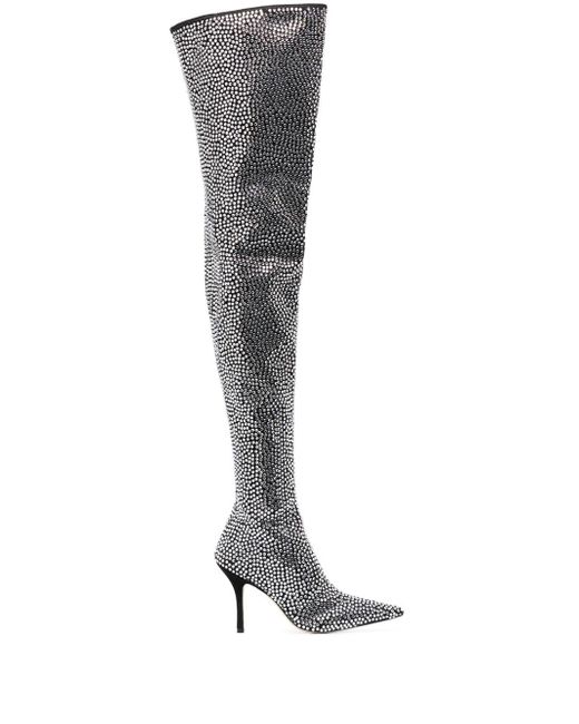 Paris Texas Holly Mama crystal-embellished 110mm boots