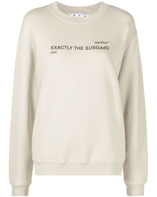 Off-White slogan-print sweatshirt