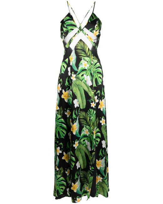 Philipp Plein Hawaii printed silk maxi dress