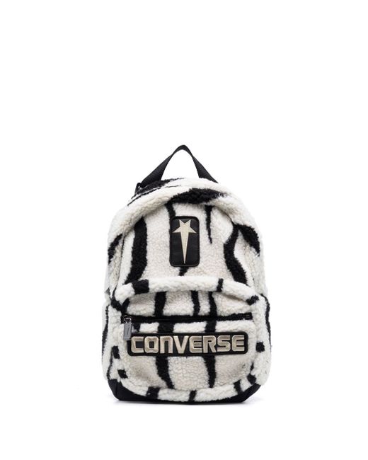 Rick Owens DRKSHDW x Converse shearling backpack