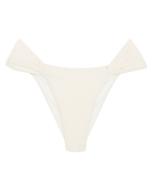 Anine Bing Naya honeycomb-effect bikini bottoms