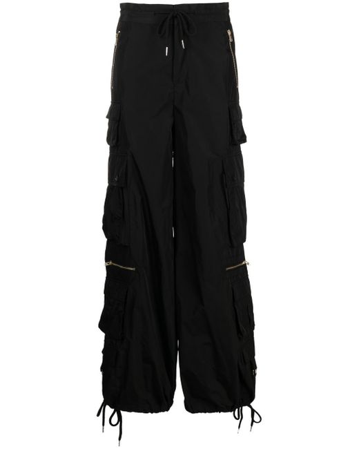 Cynthia Rowley wide-leg tapered cargo trousers