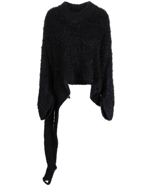 Attico open-knit V-neck jumper