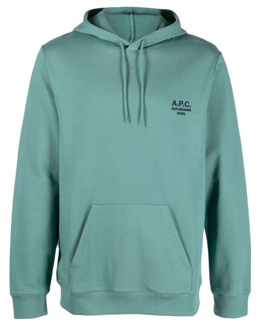 A.P.C. logo-print drawstring hoodie
