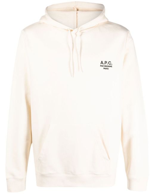 A.P.C. logo-print drawstring hoodie
