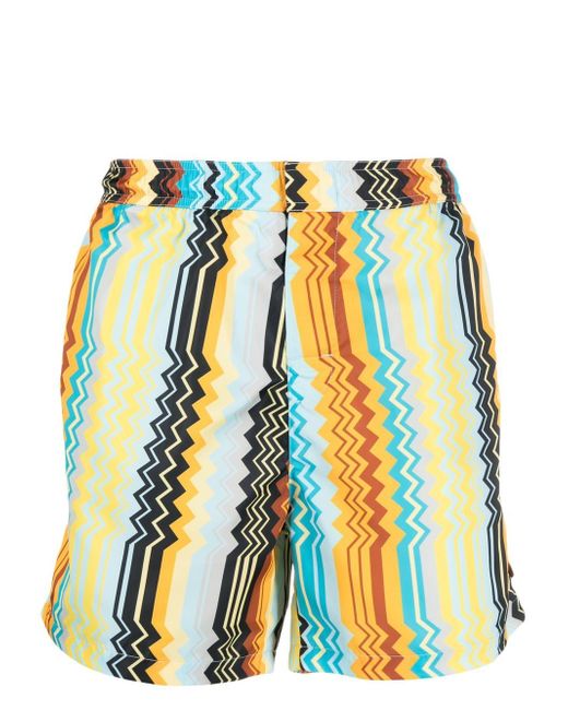 Missoni abstract-print swim shorts