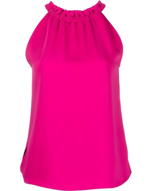 P.A.R.O.S.H. ruched sleeveless blouse