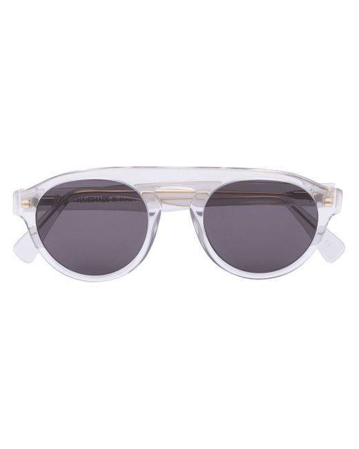 Eleventy double-bridge round-frame sunglasses