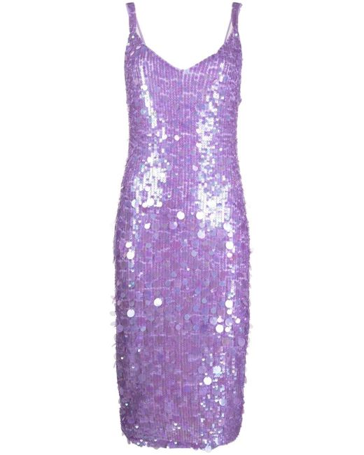 P.A.R.O.S.H. sequin-embellished midi dress