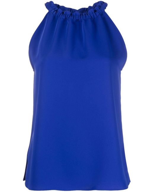 P.A.R.O.S.H. ruched sleeveless blouse