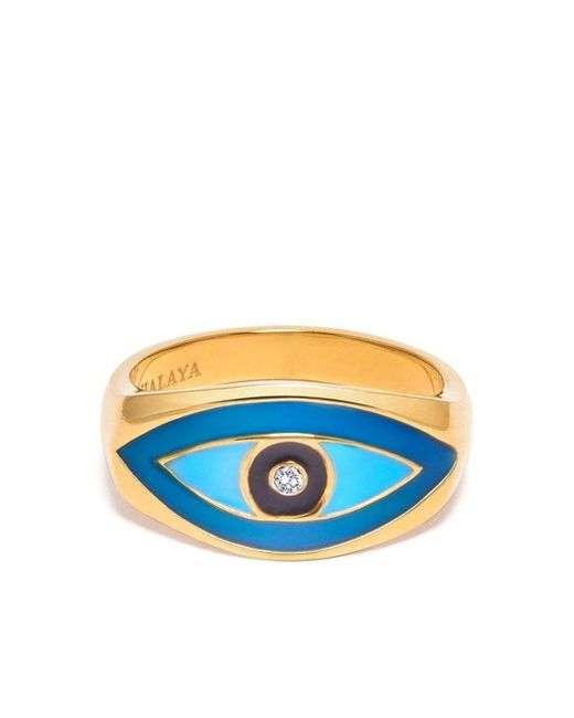 Nialaya Jewelry large Evil Eye ring