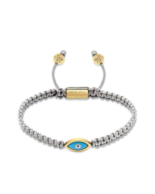 Nialaya Jewelry Evil Eye woven bracelet