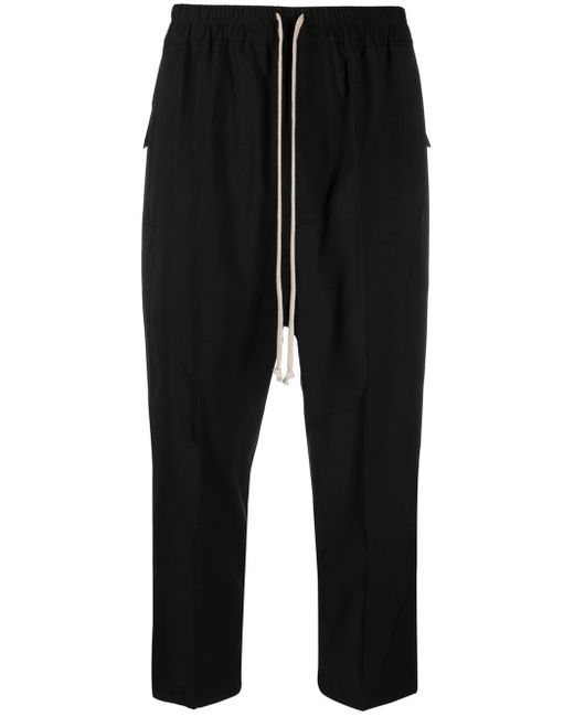 Rick Owens Astaires cropped drawstring trousers